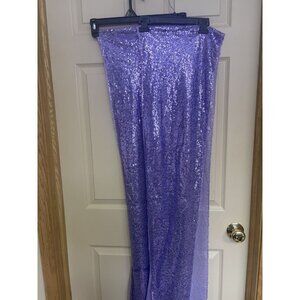 12" X 108" Sequined Table Runner - Purple Set Of 12